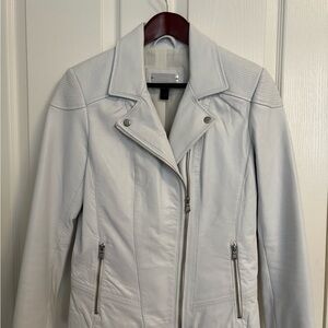Danier Light Gray Leather Jacket